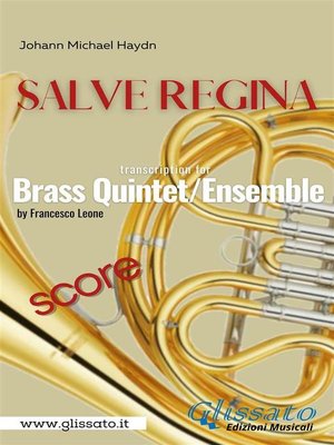 cover image of Salve Regina--Brass Quintet (score)